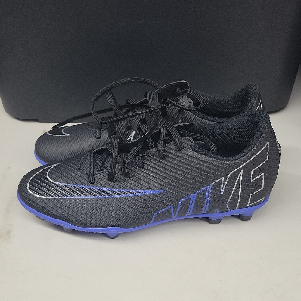 Nike Black and Blue Soccer Cleats